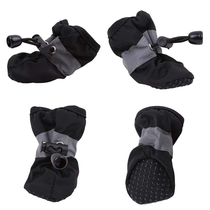 4 Stuks Waterdichte Hond Schoenen Anti-Slip Regen Sneeuw Boot Dikke Warm Voor Kleine Katten Honden Puppy Hond sokken Booties
