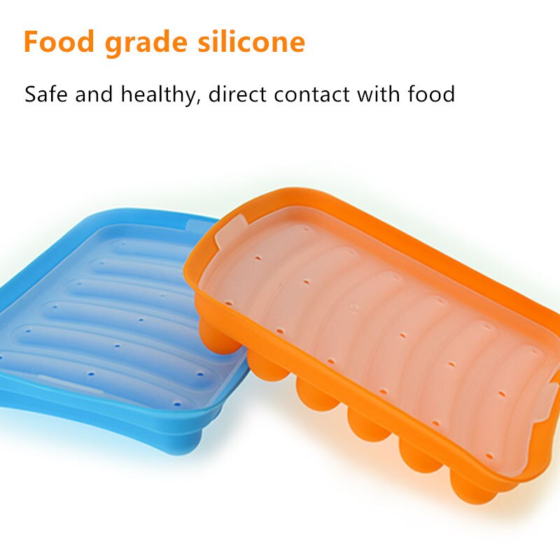 DIY Worst Maken Mold Siliconen Burger Dog Maker Mould Met 6 Holte Brood Maker Hoge Temperatuur Bakvorm Koken gereedschap