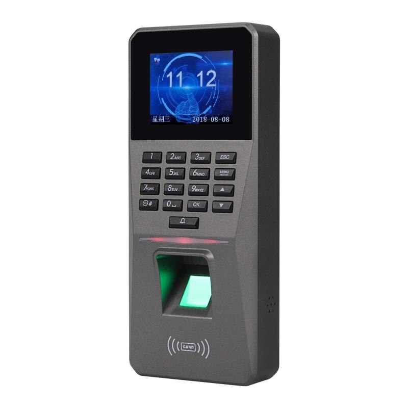 Access Control Kits DC 12V 2.4Inch TFT Display Fingerprint Password Card Door Alarm Attendance Access Control Rfid Lock