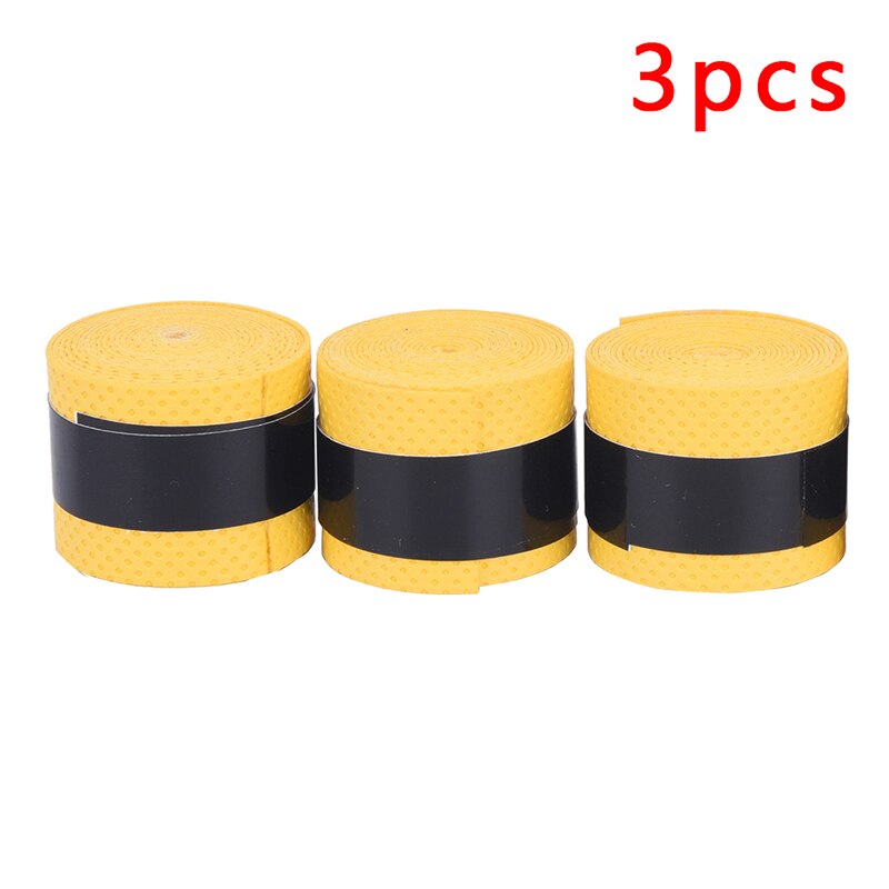 3PCS Tennis Grip Dry Tennis Racket Grip Anti-skid Sweat Absorbed Wraps Taps Badminton Grips Racquet Vibration Overgrip Sweatband: YL