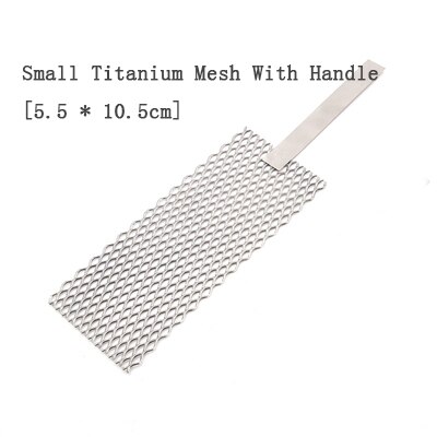 Galvanoplastie de maille de titane platine, électrode de maille de titane or et argent bijoux galvanoplastie plaque positive processus métallique: C
