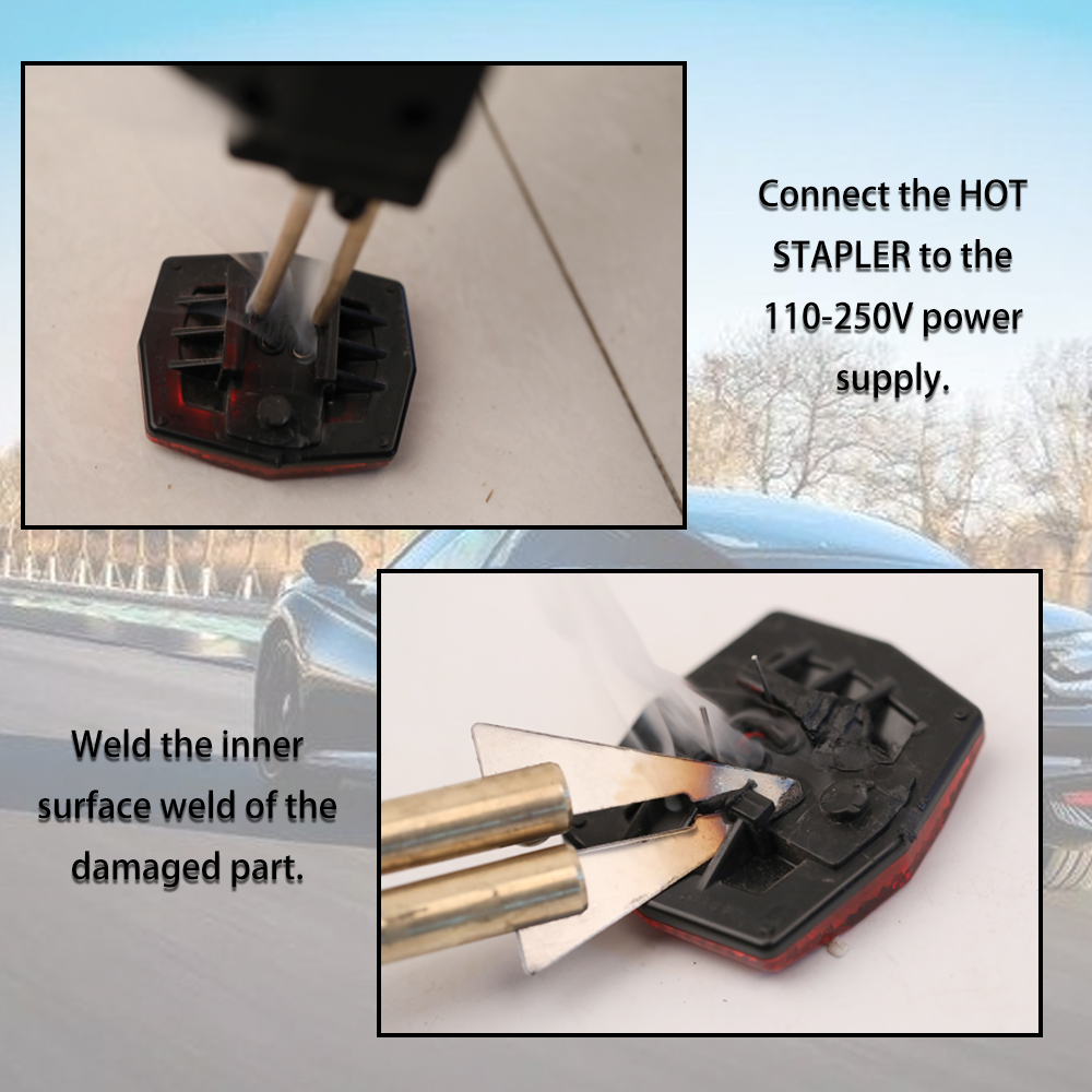 Voiture pare-chocs réparation Machine Plasti c soudage Machines soudage réparation outil agrafeuses 50 W
