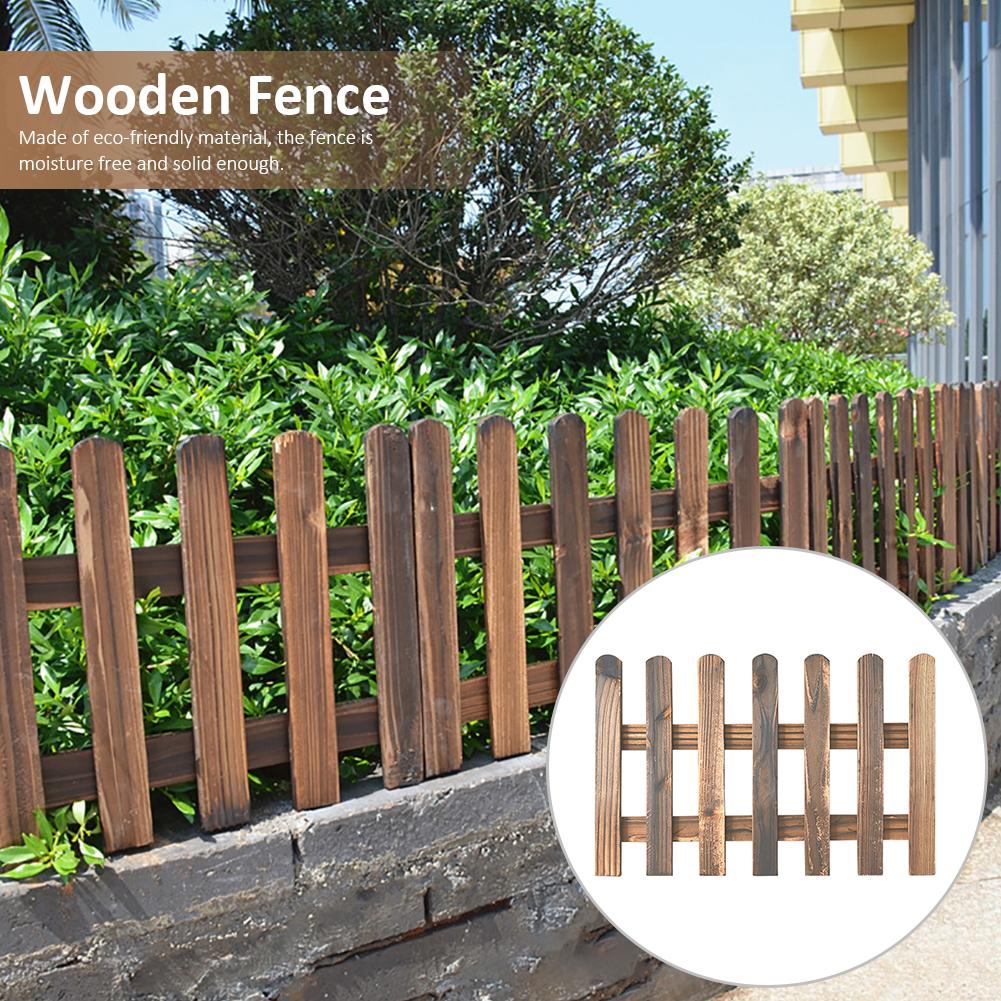 Wooden Picket Fences Miniature Fairy Garden Fence For Christmas Wedding Party Garden Home Decoration