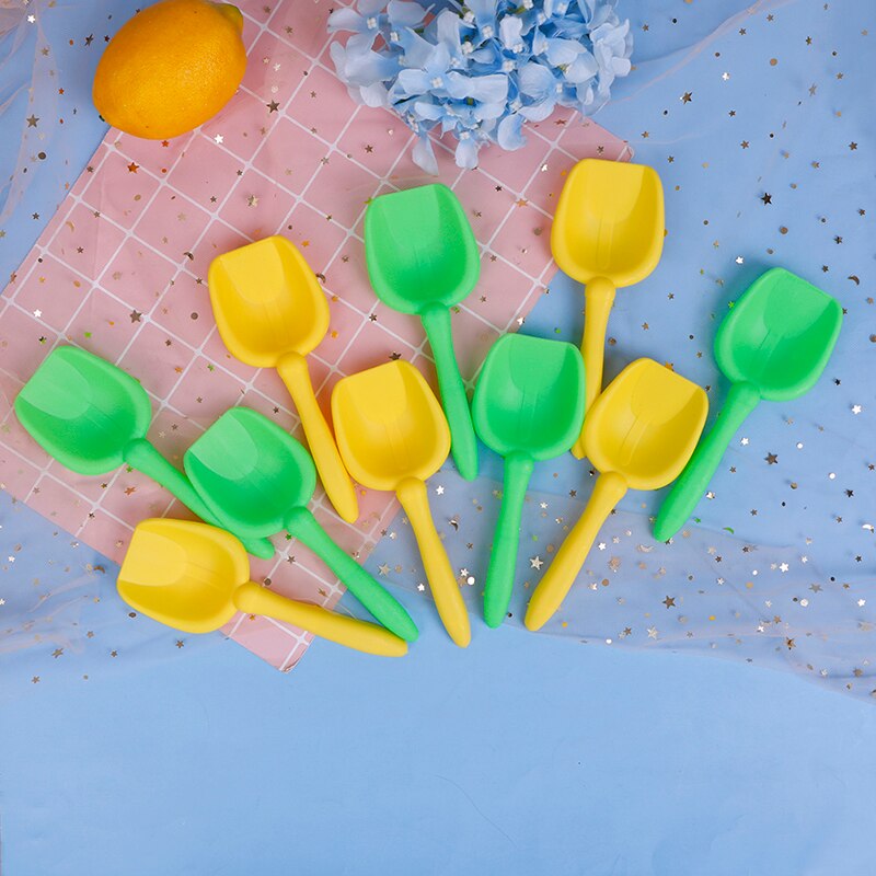 10Pcs Strand Speelgoed Schoppen Kids Play Zand Schop Sneeuw Gereedschap Seaside Graven Zand Schop