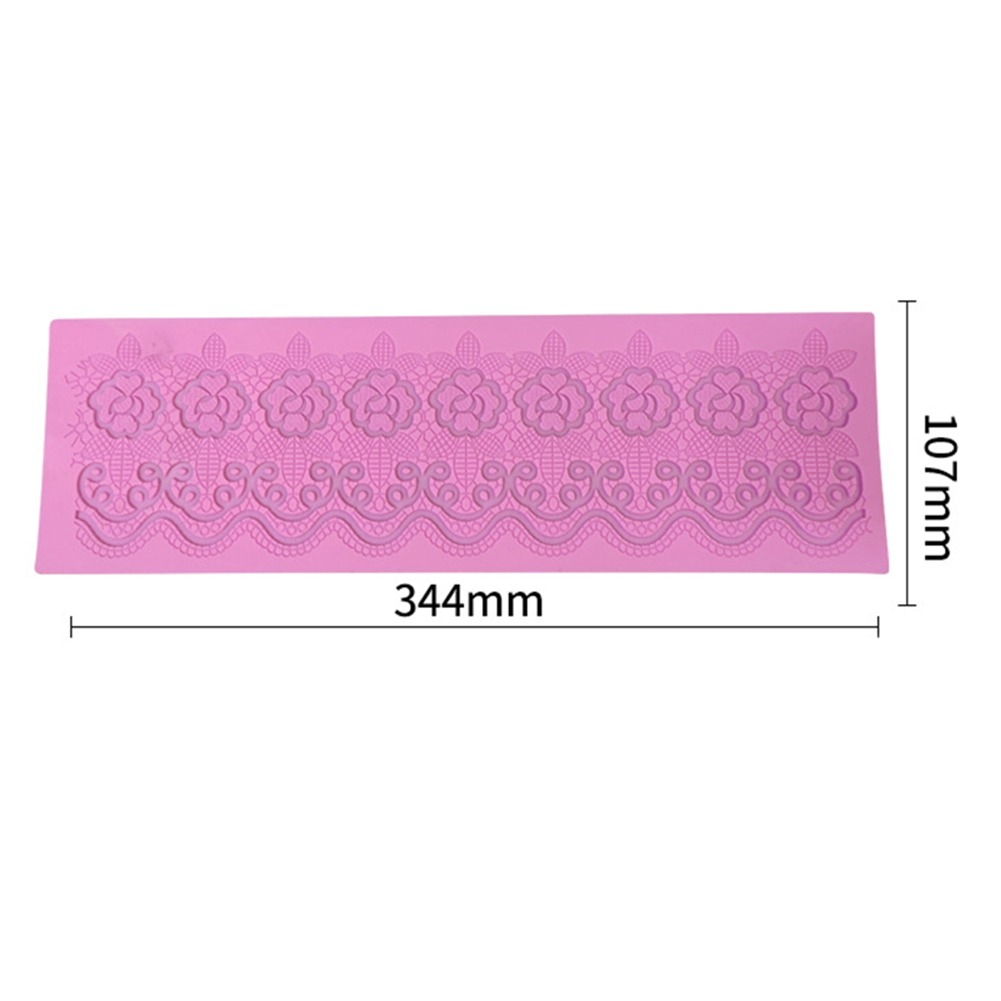 Silicone Lace Flower Cake Mold Fondant Icing Mat Pastry Baking Decoration Tool