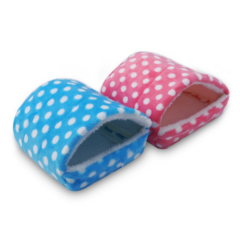 Peluche suave hámster conejillo de indias casa jaula pequeño Animal rata ratones nido cama casa pequeños productos para mascotas de Mini pequeños animales durmiendo