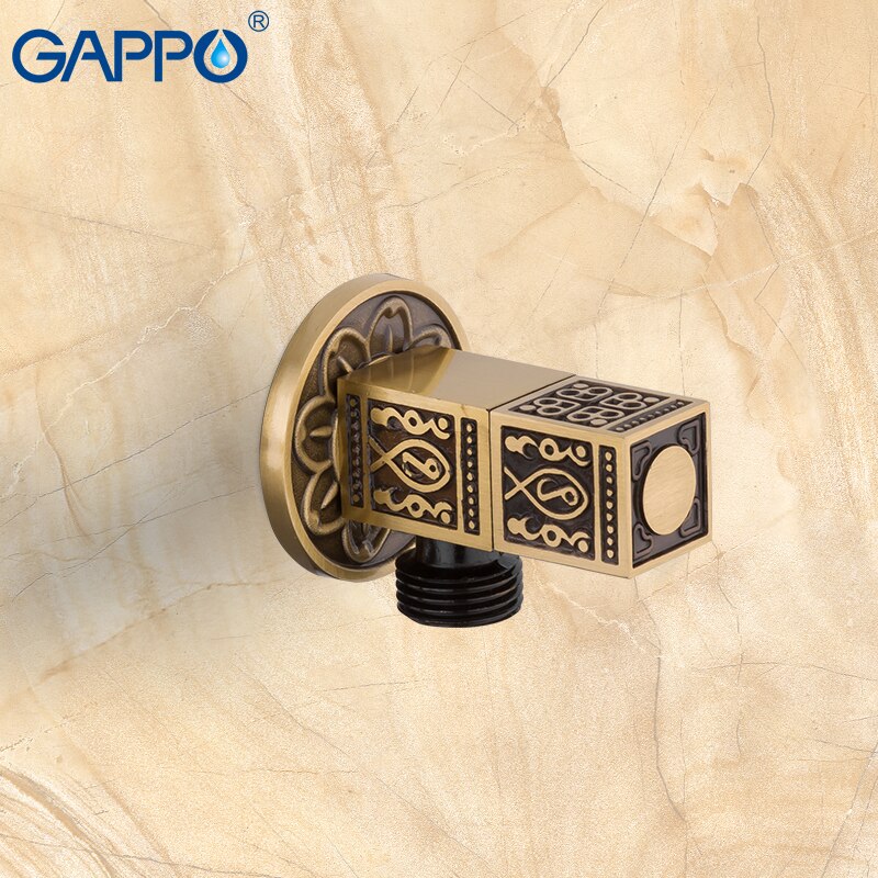 GAPPO Angle Valve Water Control Valve Faucet Antique Brass Diverter Toilet Flush Valves control Accessories Bathroom Tap