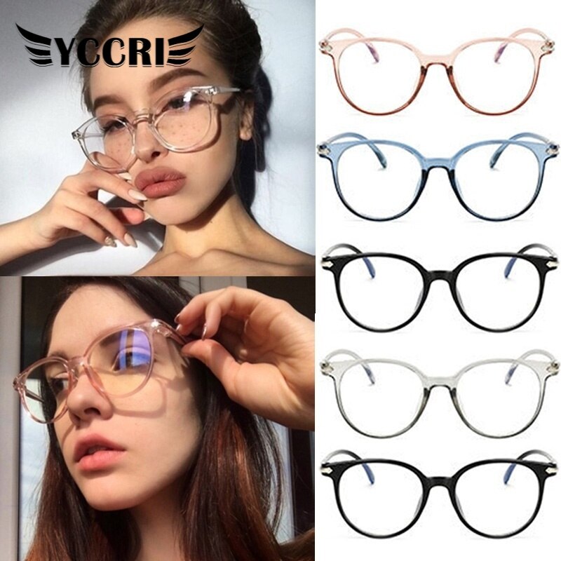 Vintage Spektakel Optische Frame Vrouwen Zonnebril Plastic Vrouwelijke Big Clear Lens Leesbril Roze