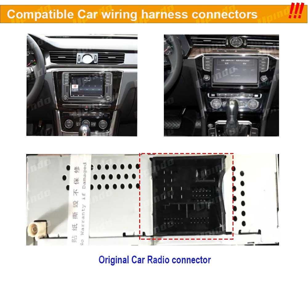 Autoradiokabel can-bus voor volkswagen skoda vw golf touran 16- pins stroomkabelboom dvd android multimediaspeler connector
