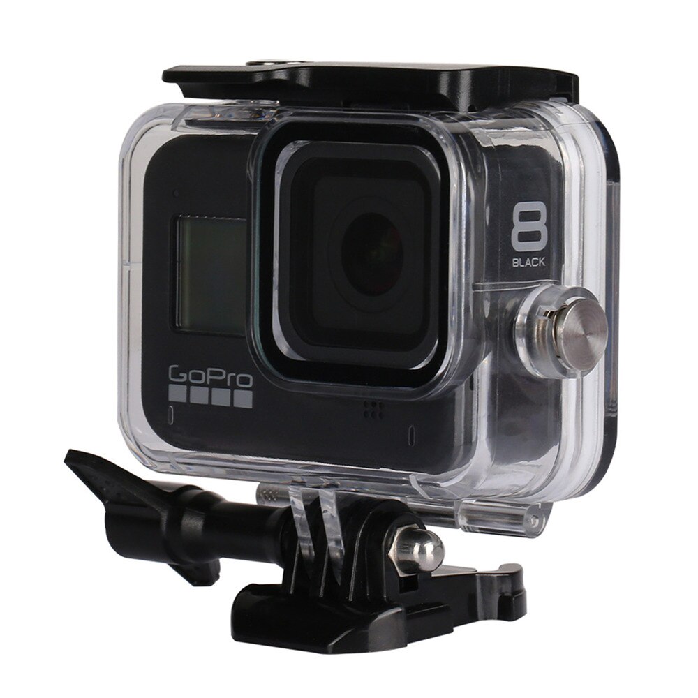 Go Pro 8 60M Waterproof Case Windshield Frame Silicone Case Diving Filter Bag For Gopro Hero 8 Black Action Camera Accessories