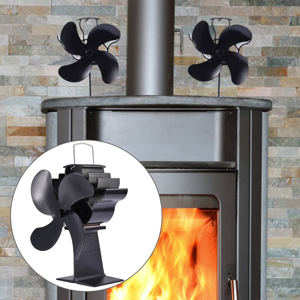 Fireplace Fan Eco Friendly Thermoelectric Power Blower Quiet Home Fireplace Fan Efficient Heat Distribution