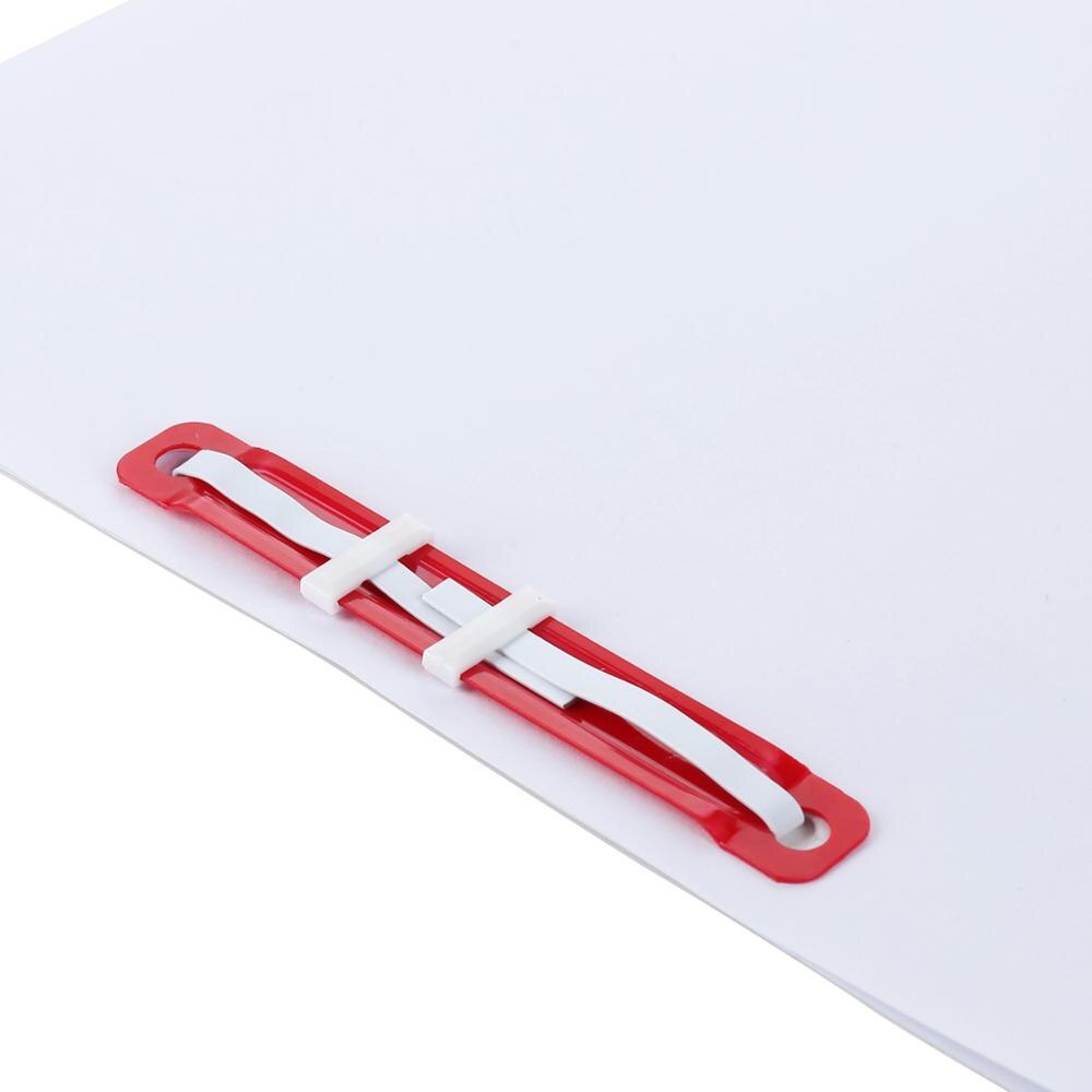 Deli Two-hole Binding Clip Loose-leaf Plastic Binding Clip 80mm Hole Pitch Punching Clip Data Document Binding Office Supplies