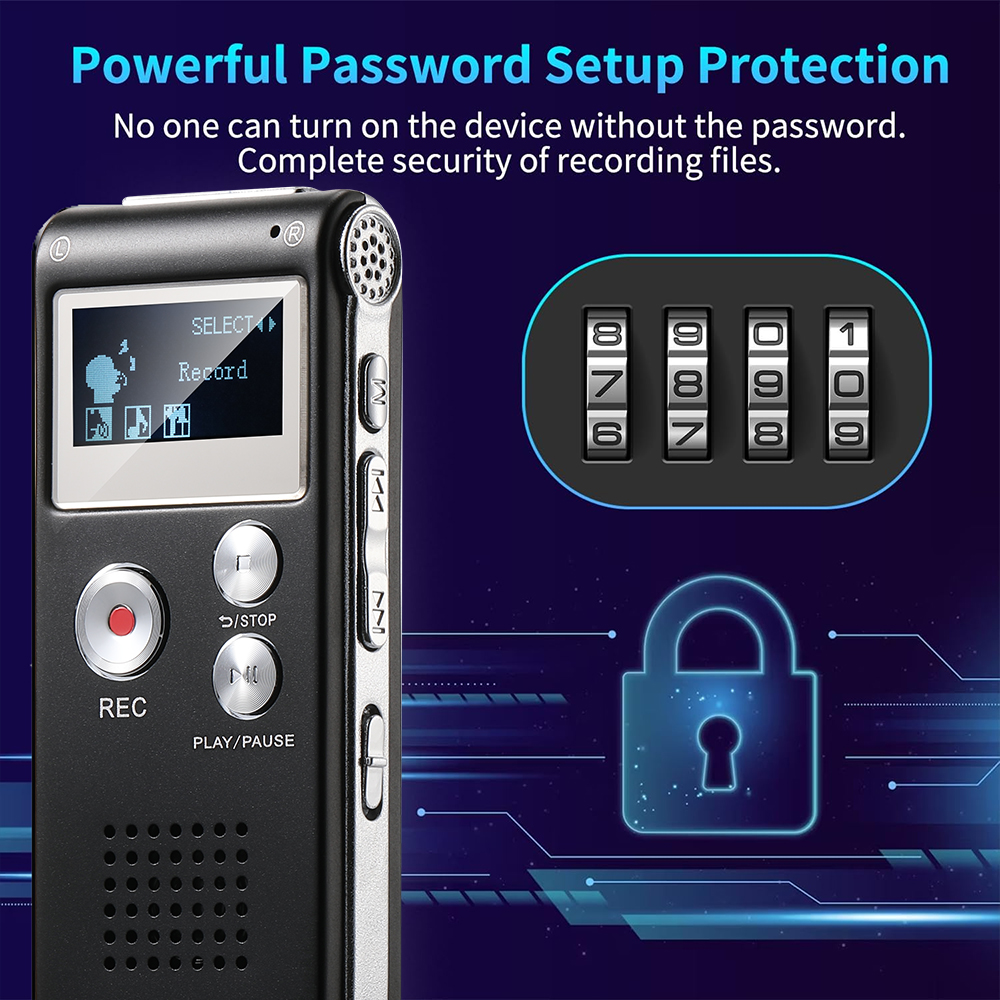 and user-friendly digital recorder, supporting up to 1536kbps. Mini recorder upgraded to MP3 and USB, with playback functi