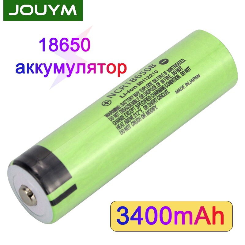 18650 Oplaadbare Batterij Hoge Capaciteit 3400Mah NCR18650B Li Ion Cel Voor Koplamp Koplamp Voorhoofd Zaklamp