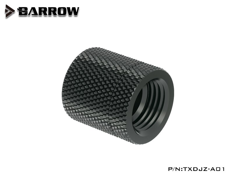 Barrow 360 Rotation Fitting Female To Female Double Internal Thread Rotating Fittings: Black
