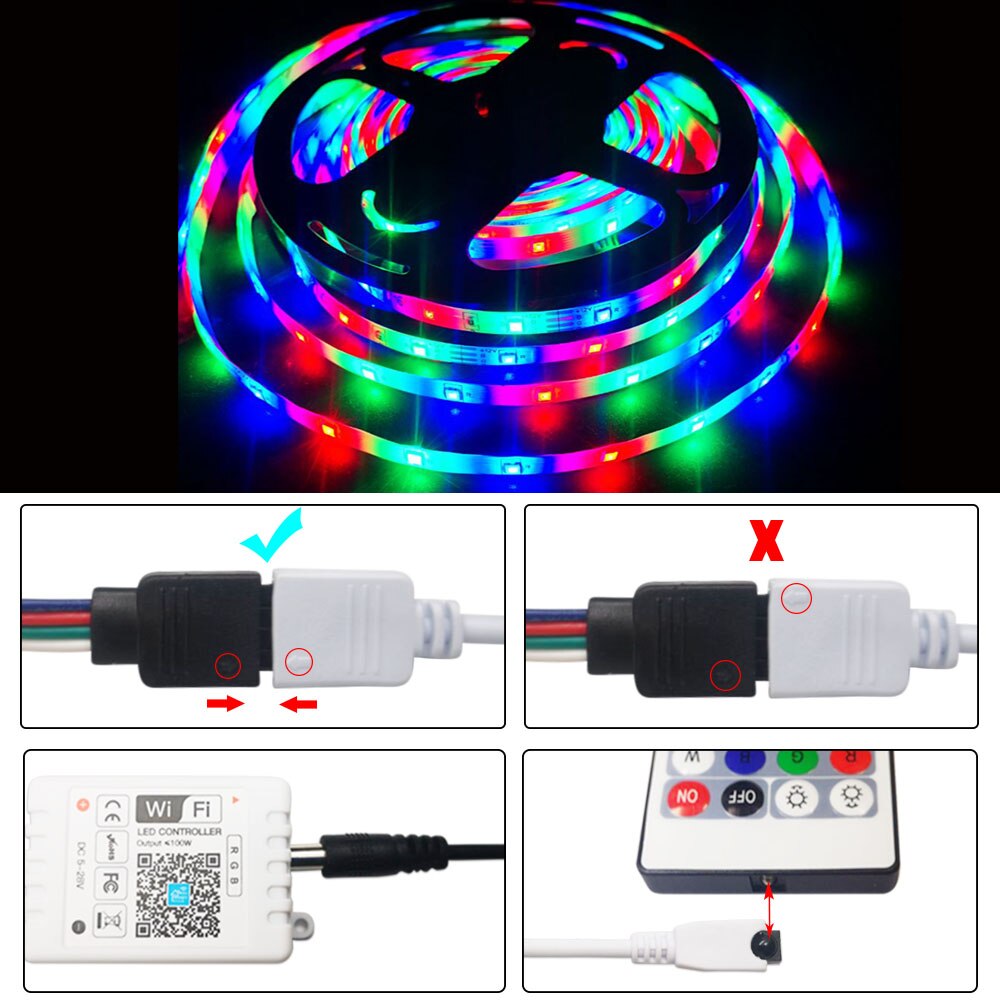 DC5V 12V 24V RGB Led Wifi Controller WiFi LED controller For 5050 2835 led strip Magic Home