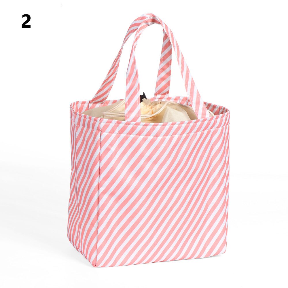 Bolsa de almuerzo con aislamiento térmico plegable Unisex, contenedor de almuerzo, bolsa de almacenamiento de alimentos, bolsa refrigeradora, bolsa de mano, bolsa de Picnic, 1 ud.