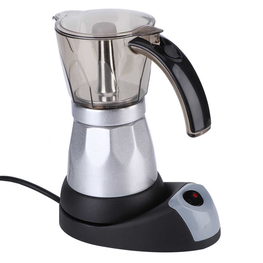 Kaffemaskine espresso mokkakande ottekantet aluminium kaffekedel komfur 3-6 kopper eu stik 220v