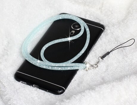 Lanyard Strap Crystal Neck Strap for iPhone 7 Plus 8 X SE Cellphones Phone Cases Keys Necklaces Rhinestone Keychain: 7