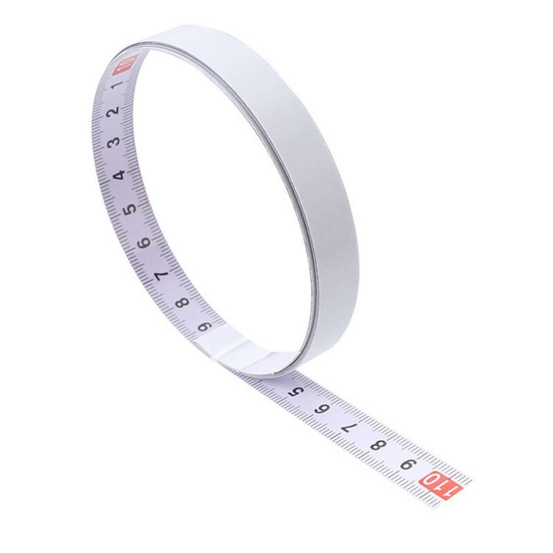 Miter T-track Tape Measure Self-Adhesive Stainless Steel Scale Ruler For Track Table Saw Carpenter Tools