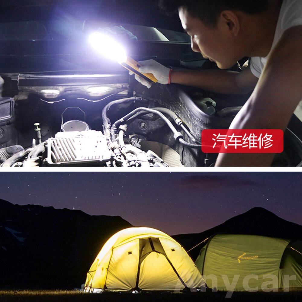 Led Work Light Portable COB Worklight Lamp Work Lamp Werklamp Flashlight XPE Working Light Searchlight USB Rechargeable 10W