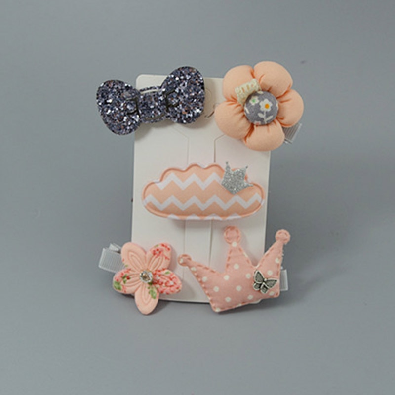 Bear Leader Haarspangen - Cartoon Schleife Kinder Haarclips - Barrette Ornament Zubehör für Mädchen: AZ2078S5 Orange