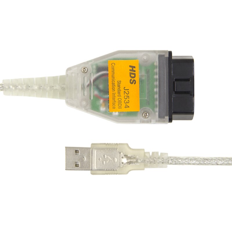 Hds  j2534 usb -kabel til honda obd 2 mini vci interface  j2534 diagnosekabel til toyota lexus scion tis techstream