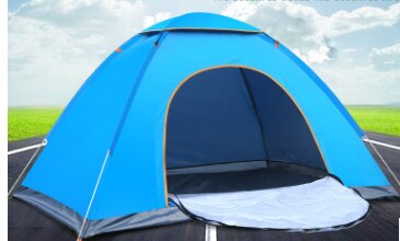Automatische outdoor-zelte, campingzelte, wasserdichte, ultraleichte zelte für 4 1to , tragbare faltzelte, strandzelte, reisezelte, jagdzelte: Einzelzelt blau