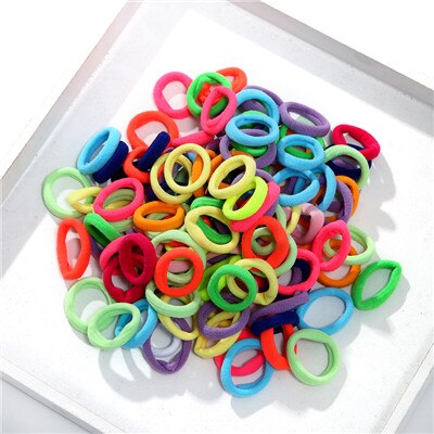 100 stks/partij haaraccessoires elastiekjes voor meisjes haarbanden hoofdbanden voor kinderen haar sieraden mix kleur