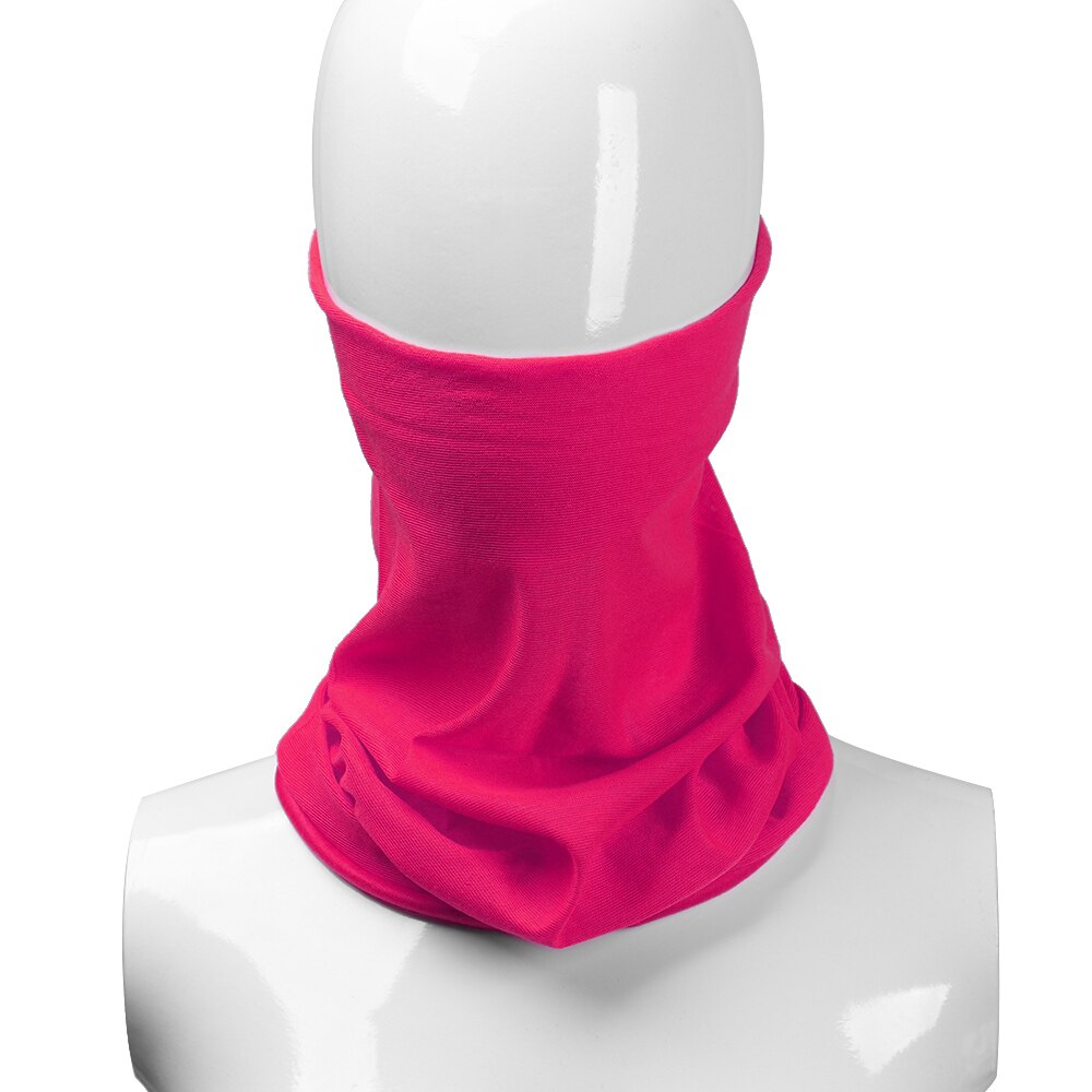 Unisex 3in1 Winter Polar Fleece Neck Warmer Snood Scarf Hat Women Men Thermal Ski Wear Snowboard Warmer Face Mask Beanie Hats: Type2-Rose Red