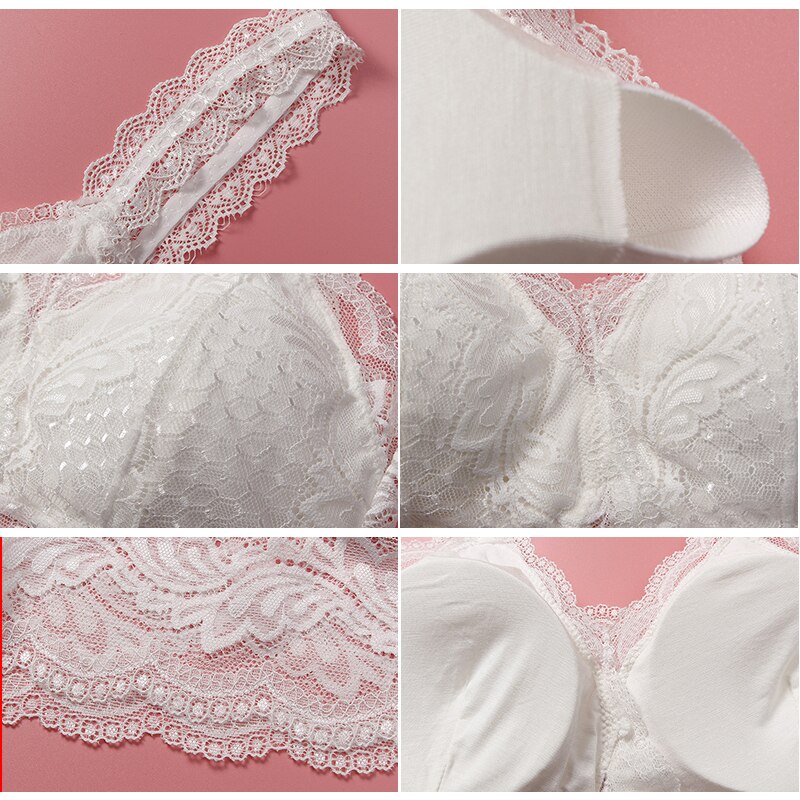 SVOKOR Lace Sexy Bras For Women Wire Free Seamless Cotton Bralette Female Lingerie Brassiere Comfortable Fitness Underwear Bra