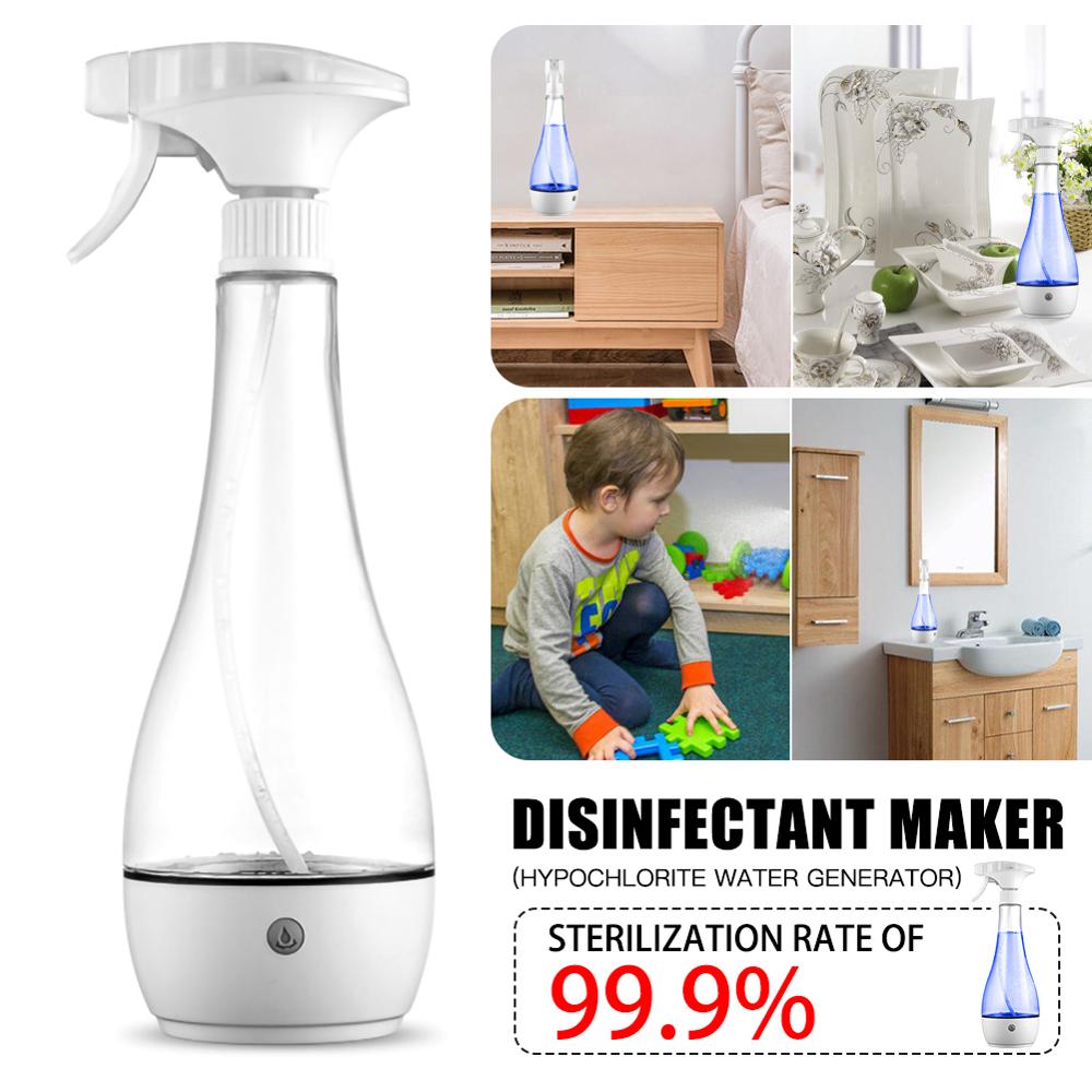 Desinfektion tillverkningsinstrument saltvattenelektrolys desinfektion spray bärbar hushållsgenerator för hypoklorsyra