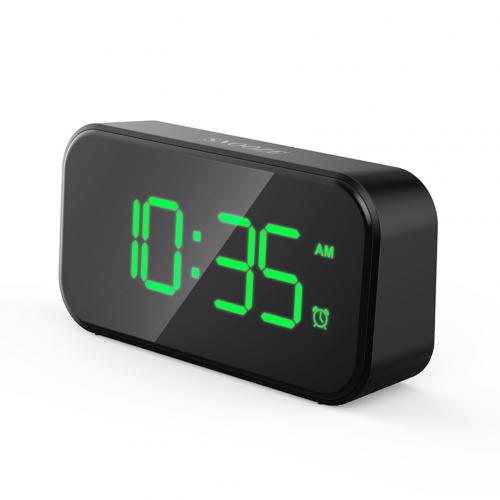 Large LED Screen Digital Clocks Dual USB Rechargeable LED Alarm Clocks LED Digital Clocks Home Office Table Clock Desktop Clock: 2