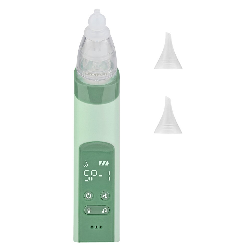 Kid Baby baby Nasal Aspirator Electric Nose Cleaner Newborn baby sucker cleaner Sniffling Equipment Safe Hygienic Nose aspirator: green