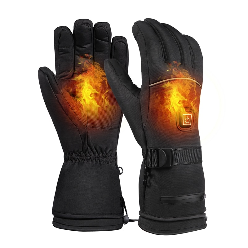 Winter draussen Sport Akku Heizung Handschuhe Drei-Geschwindigkeit Thermostat Wasserdichte ErhöHenne Lange Warme Heizung Handschuhe
