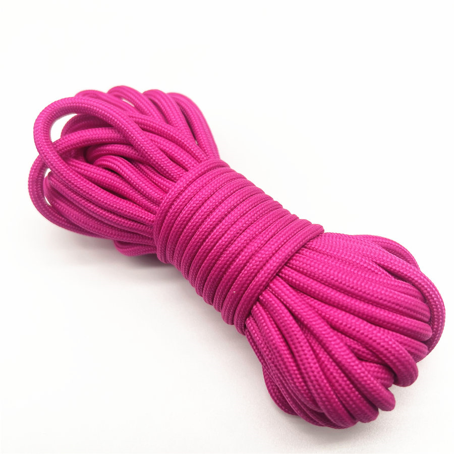 1 pièces 5yards 6mm Paracord Parachute cordon lanière tente corde Guyline Mil Spec Type pour randonnée Camping: NICKEL