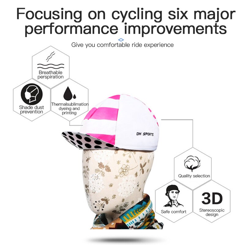Professionele Fietsen Zonnebrandcrème Kleine Doek Cap, Sneldrogend, Zweet-Absorberend, Winddicht En Cap