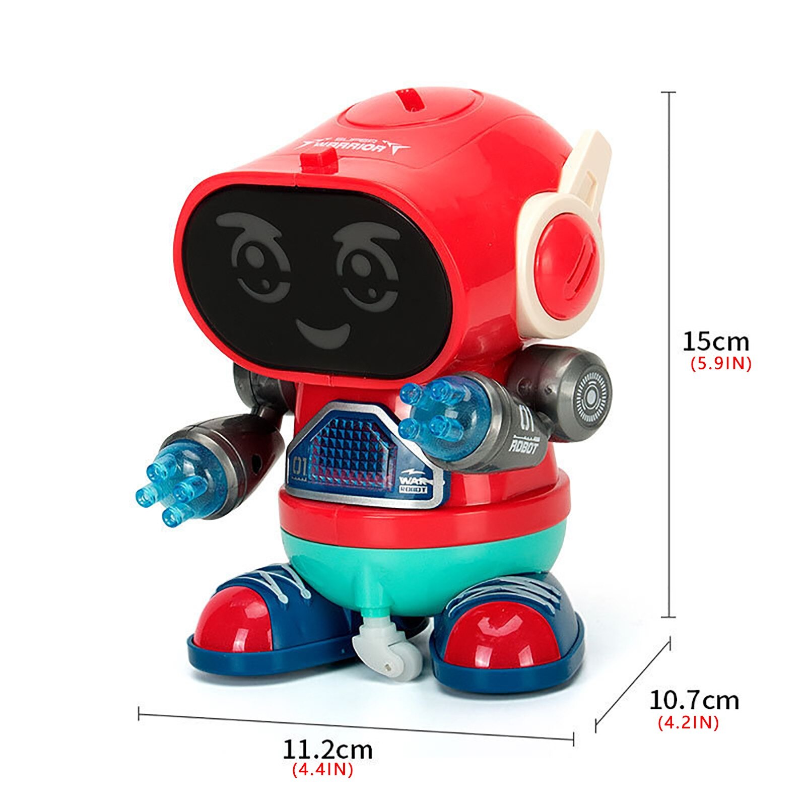 Elektrische Robot Smart Muziek 7 Kleur Lichten Action Lopen Roterende Stunt Intelligente Robot Kinderen Dansen Grappige Robot Speelgoed