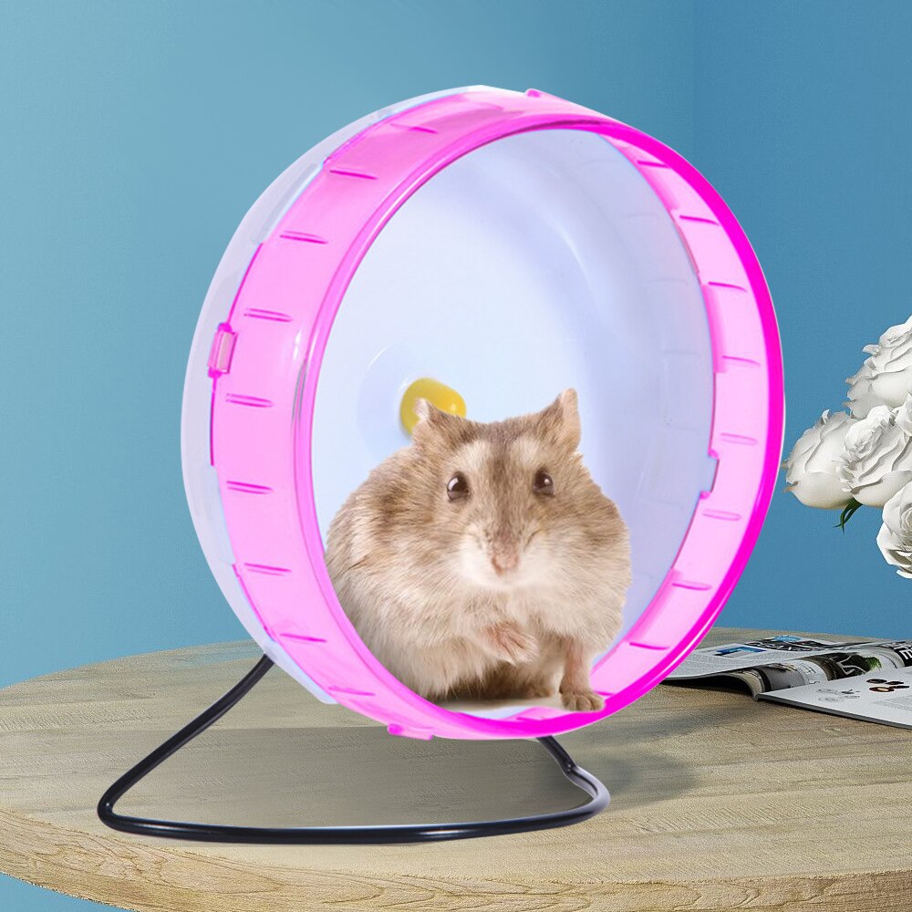 Træningshjul legetøj til hamster hamster træningshjul kæledyr jogging lydløst lydløst hamsterhjul robust hamster plasthjul