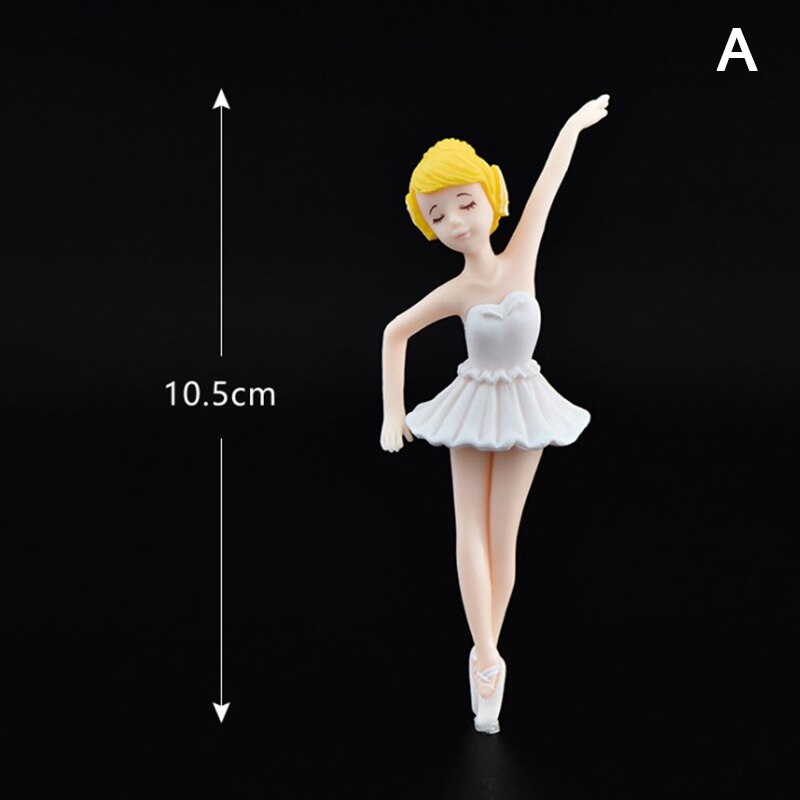 Dansen Ballet Meisje Fairy Miniaturen Beeldje Ornamenten Sleutelhanger Poppenhuis Accessoires: A