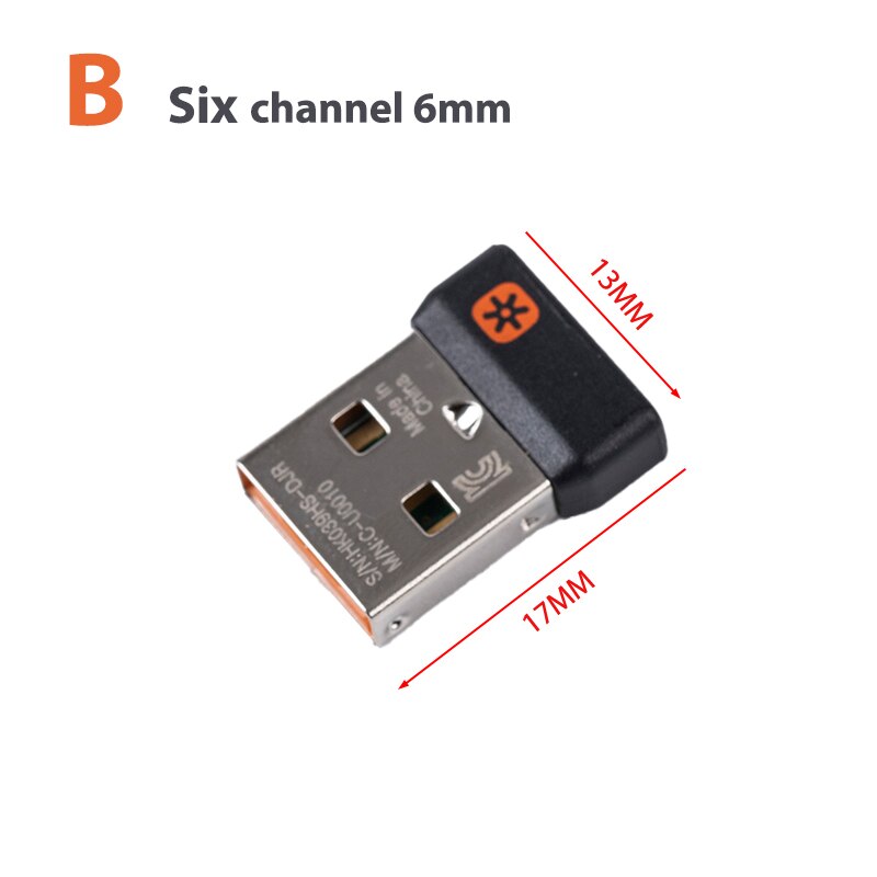 Wireless Dongle Receiver USB Adapter for logitech Mouse Keyboard MX M905 M510 1 Pc: --B