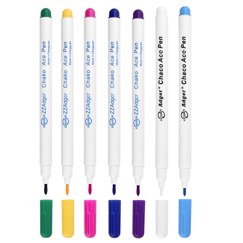 1/7pcs Ink Disappearing Fabric Marker Pen DIY Cross Stitch Water Erasable Pen Dressmaking Tailor's Pen for Quilting Sewing Tools: Blue