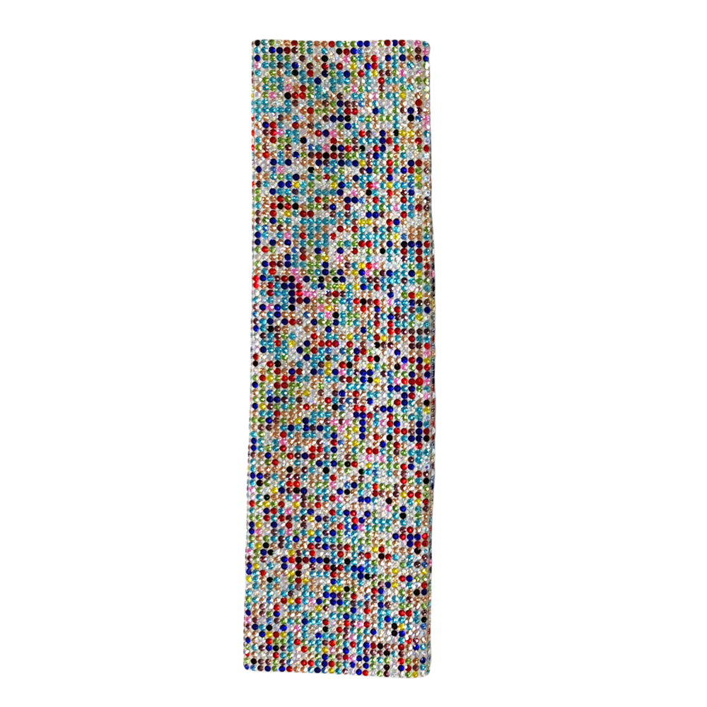 Housse de Microphone en strass, manchon décoratif pour Microphone sans fil pour Disco, scène, fête, émission de télévision: Violet