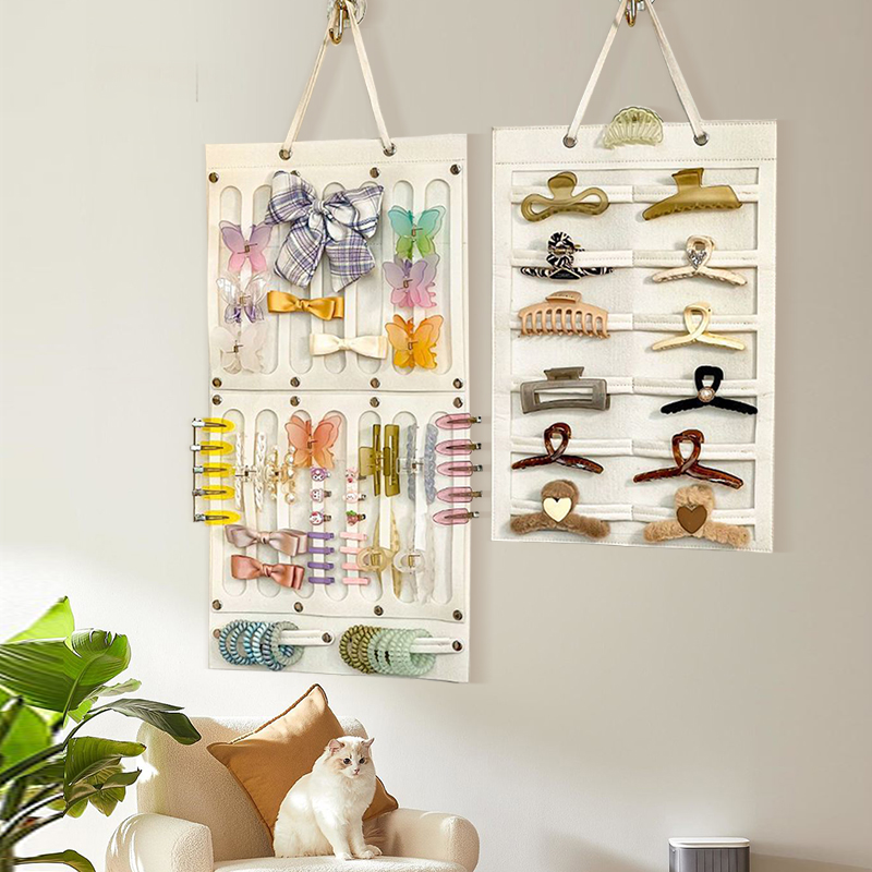 Organizer na kokardki robić włosów, wiszący na ścianie, duża pojemność, przechowywanie spinek robić włosów, ekspozytor na opaski, akcesoria dla dziewczynek, dekoracja pokoju dziecięcego.