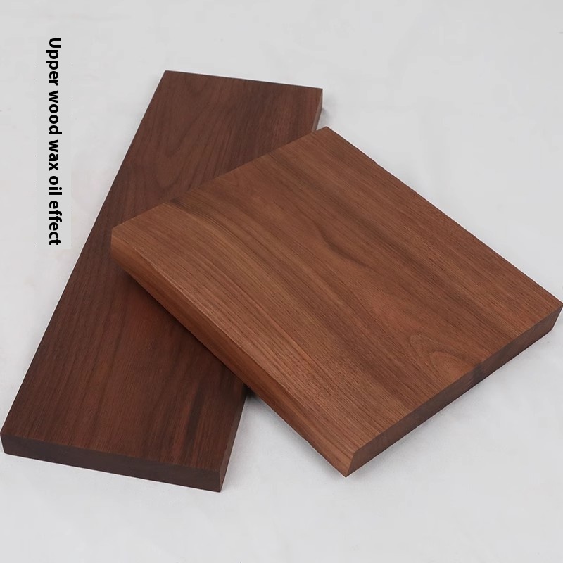 Tablero fino de nogal negro de América del Norte, hecho a mano, hoja fina de madera maciza, tablero de madera pulida, compatible con tamaño personalizado