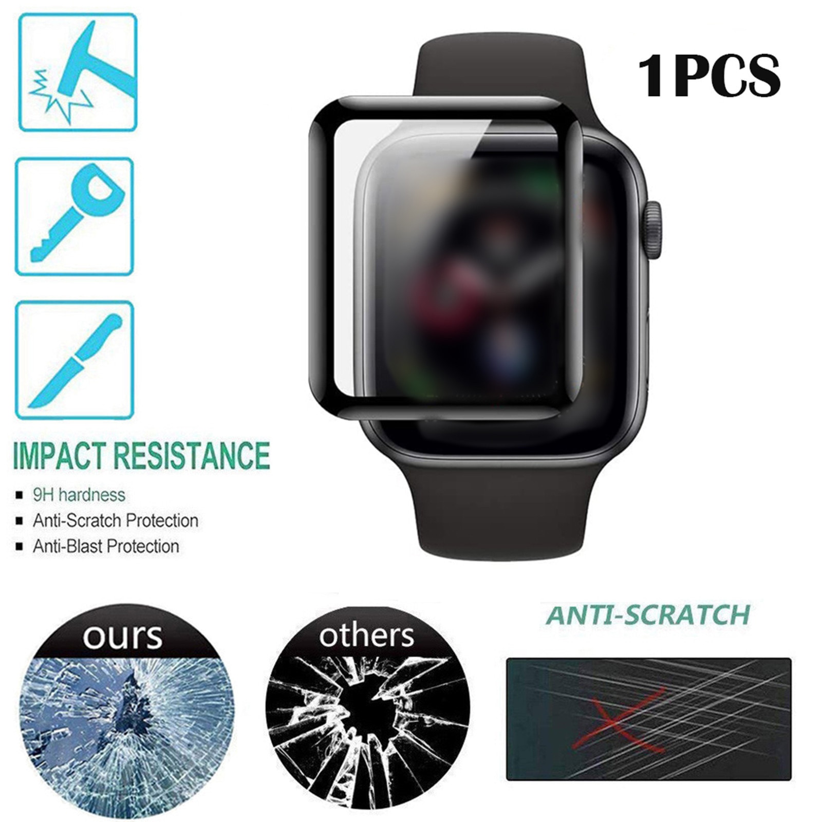Beschermende Glas Voor Apple Horloge Se/Horloge 6 44Mm Gehard Glas Screen Protector Film Bubble Gratis Anti-kras 9H Glas