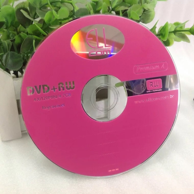 50 Schijven 4x4.7 GB Roze Gedrukt DVD + RW Schijven