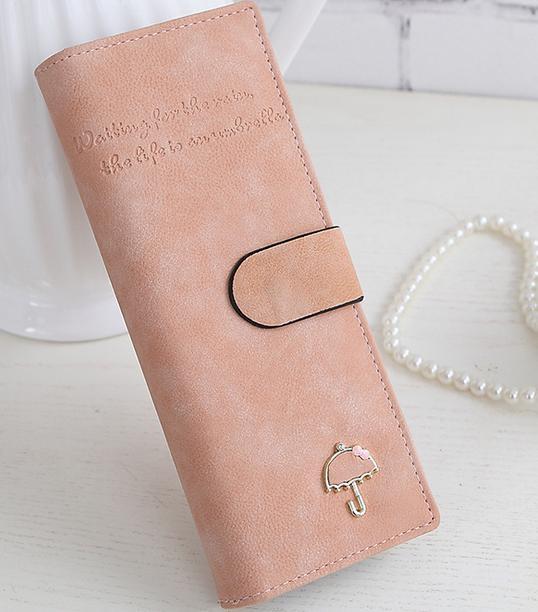 kommen nubuk 55 karten Position große kapazität frauen brieftasche karte geldbörse für freies: rosa