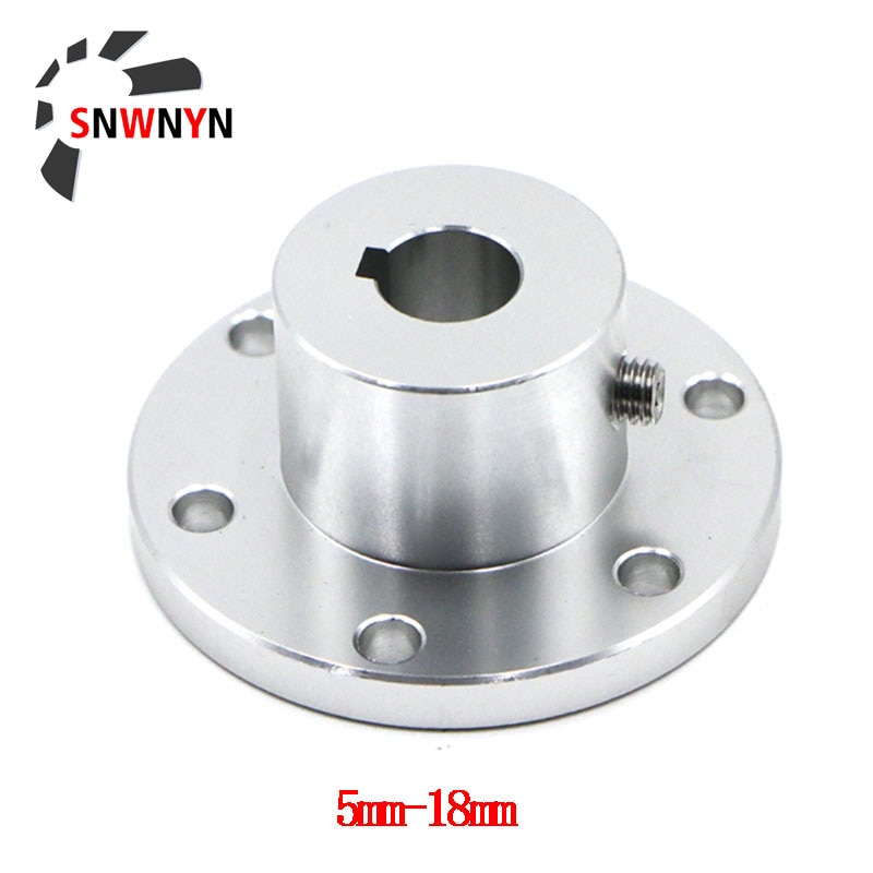 Flens Koppeling Spiebaan Aluminium Diameter 8/10/12/14/15/16/18Mm omni-Directionele Tarwe Wiel Flens Koppeling Voor 3D Printer