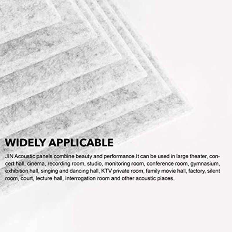 12 Pack Acoustic Panels, 12 x 12 x 0.4 Inches Soundproofing Foam Acoustic Tiles Studio Foam Sound Wedges(Silver Grey)